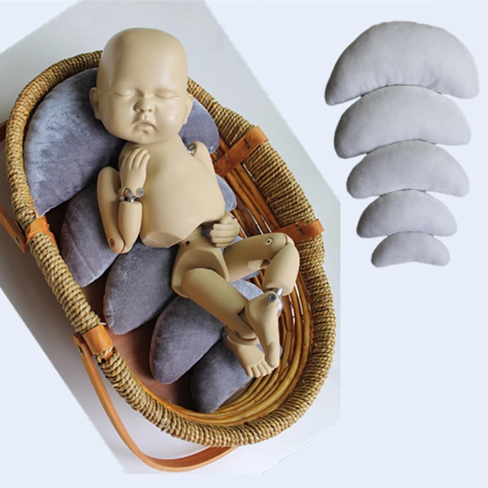 Convertible Crib Set - 5pcs/set Crescent Shaped Baby Posing Pillow