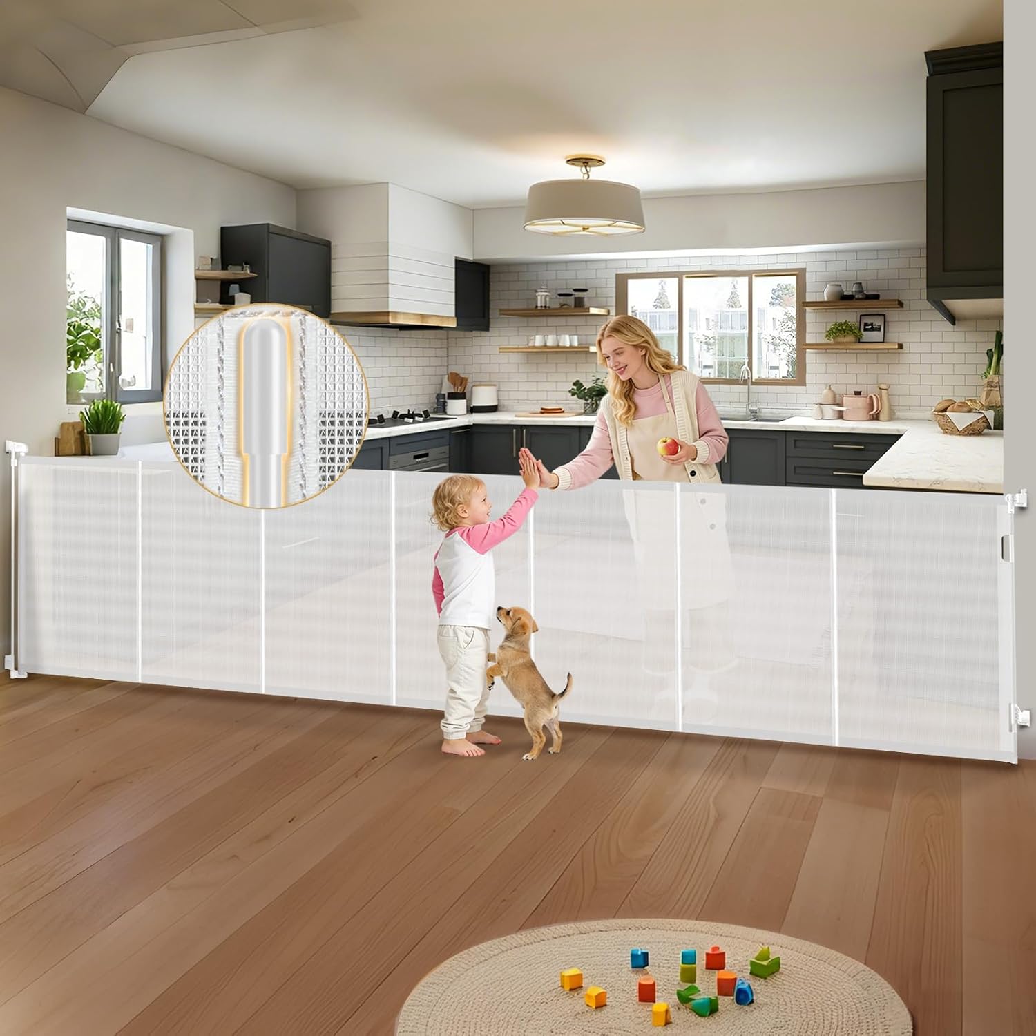 Baby Gate Extra Wide - Retractable Baby Gates Extra Wide 200