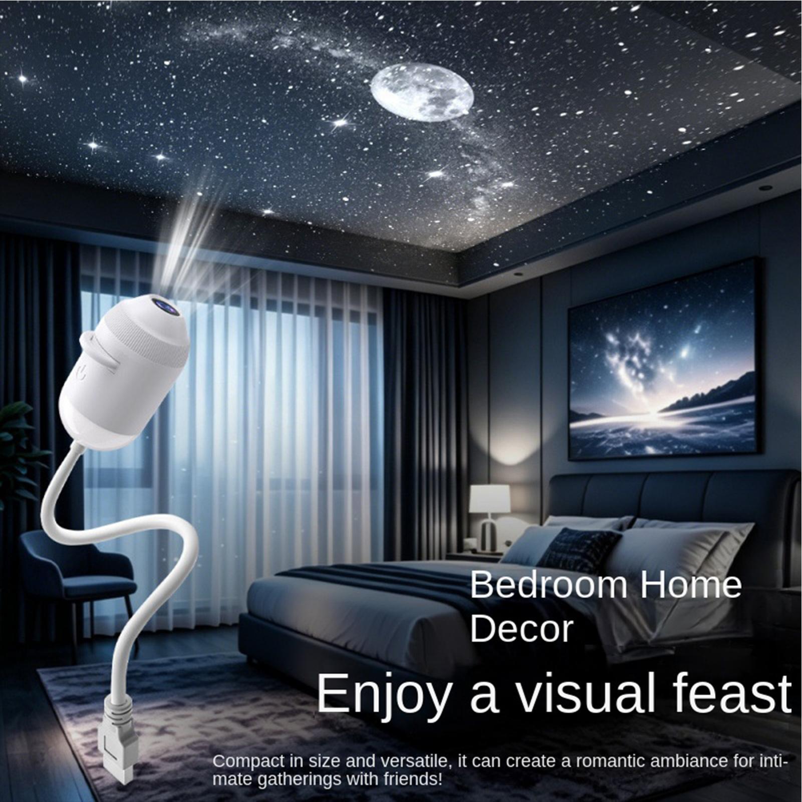 Night Light Projector Stars - 24pc Projection Slides 2in1 Mini USB