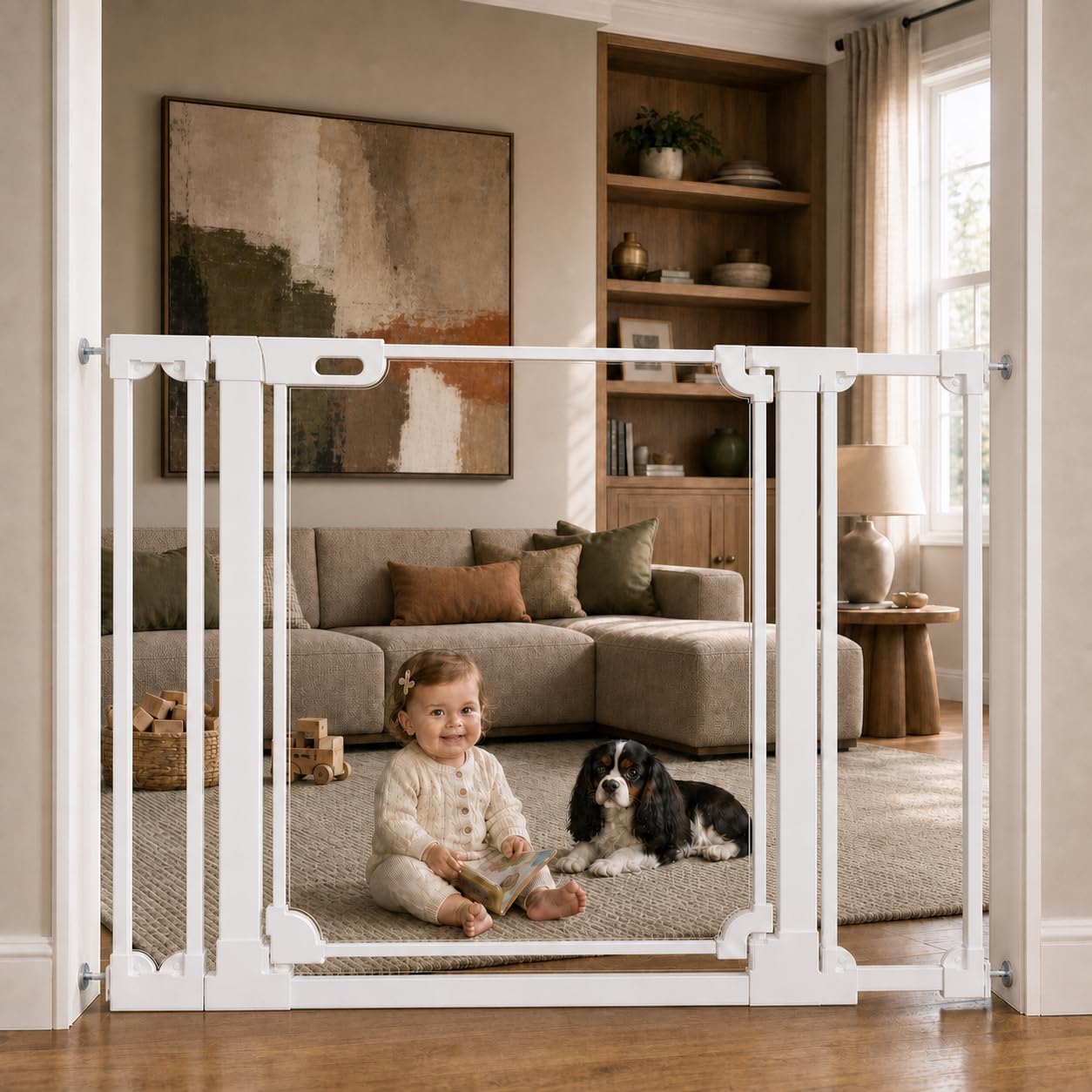 Baby Gate Extra Wide - Clear Acrylic Baby Gate 29.52 47.24