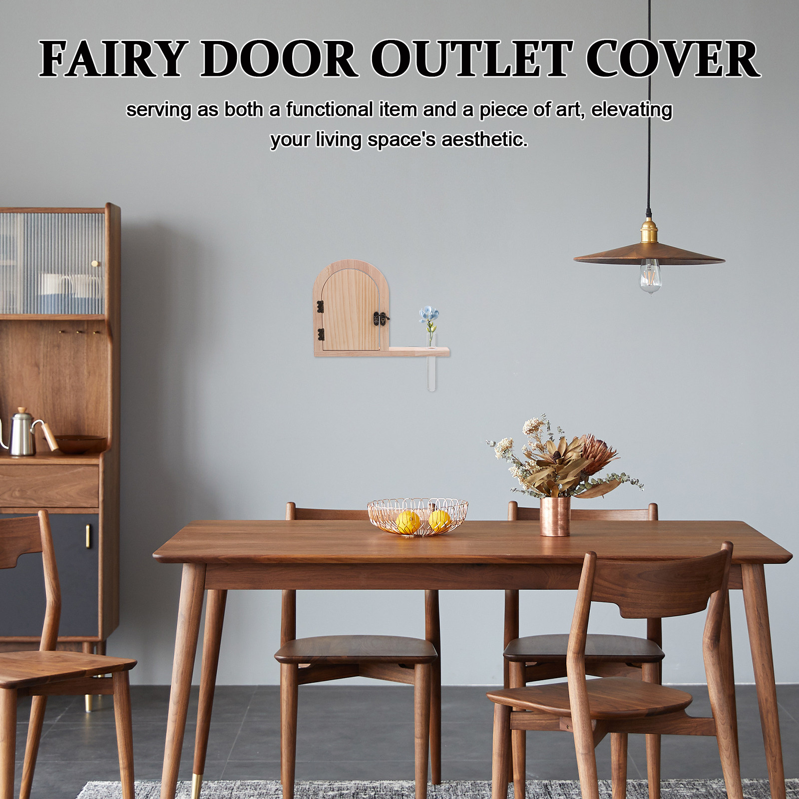 Rustic Wood Fairy Door Outlet  - Baby Nursery Vase recension och pris