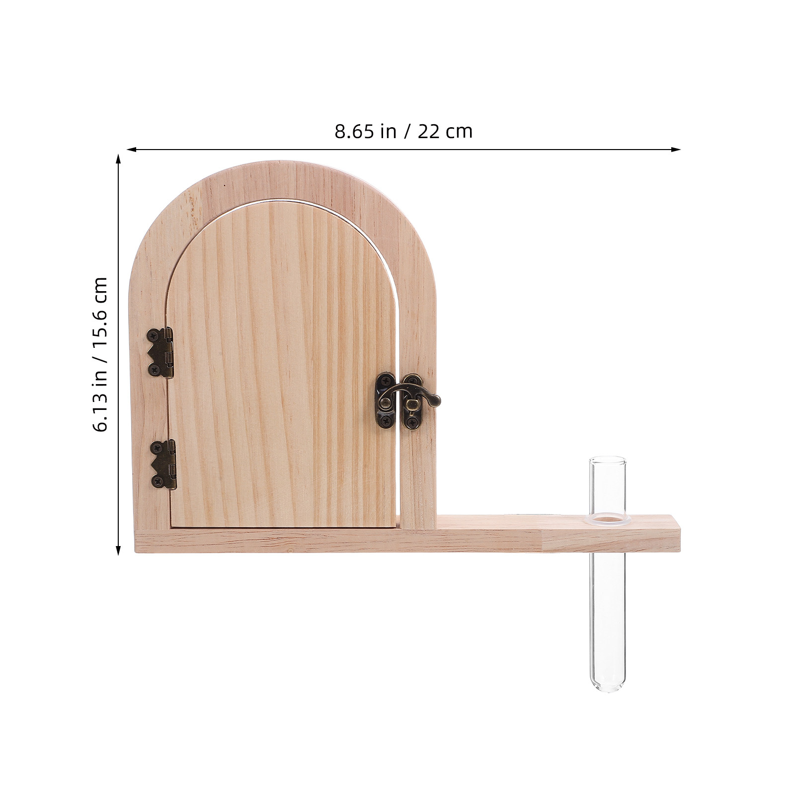Rustic Wood Fairy Door Outlet  - Baby Nursery Vase recension och pris