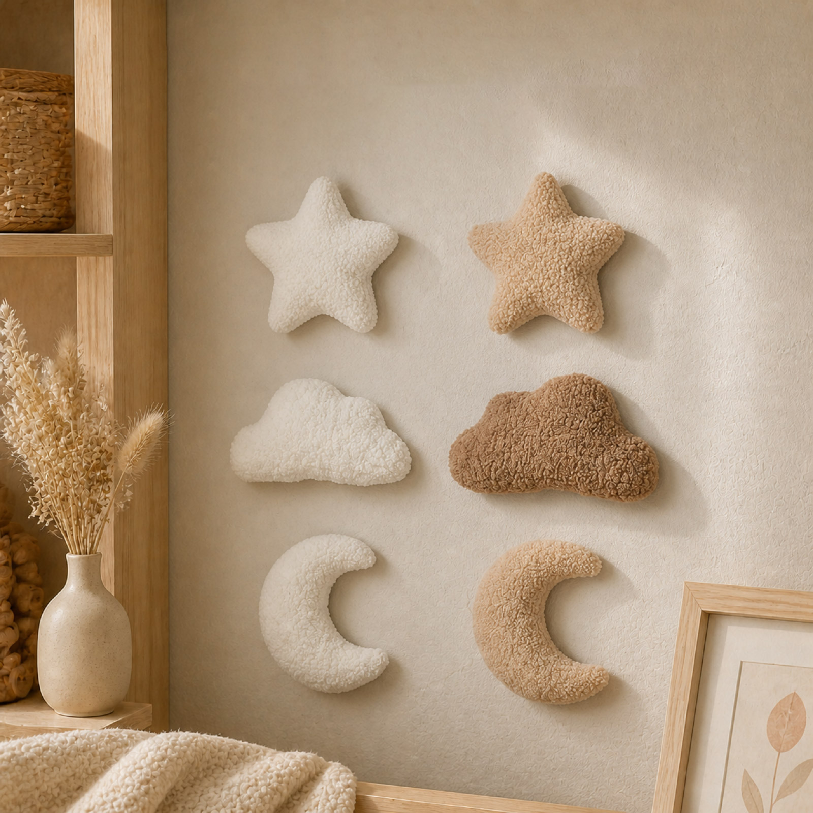 3D Plush Nursery Wall Decor Se - Baby Nursery Accent Wall recension och pris