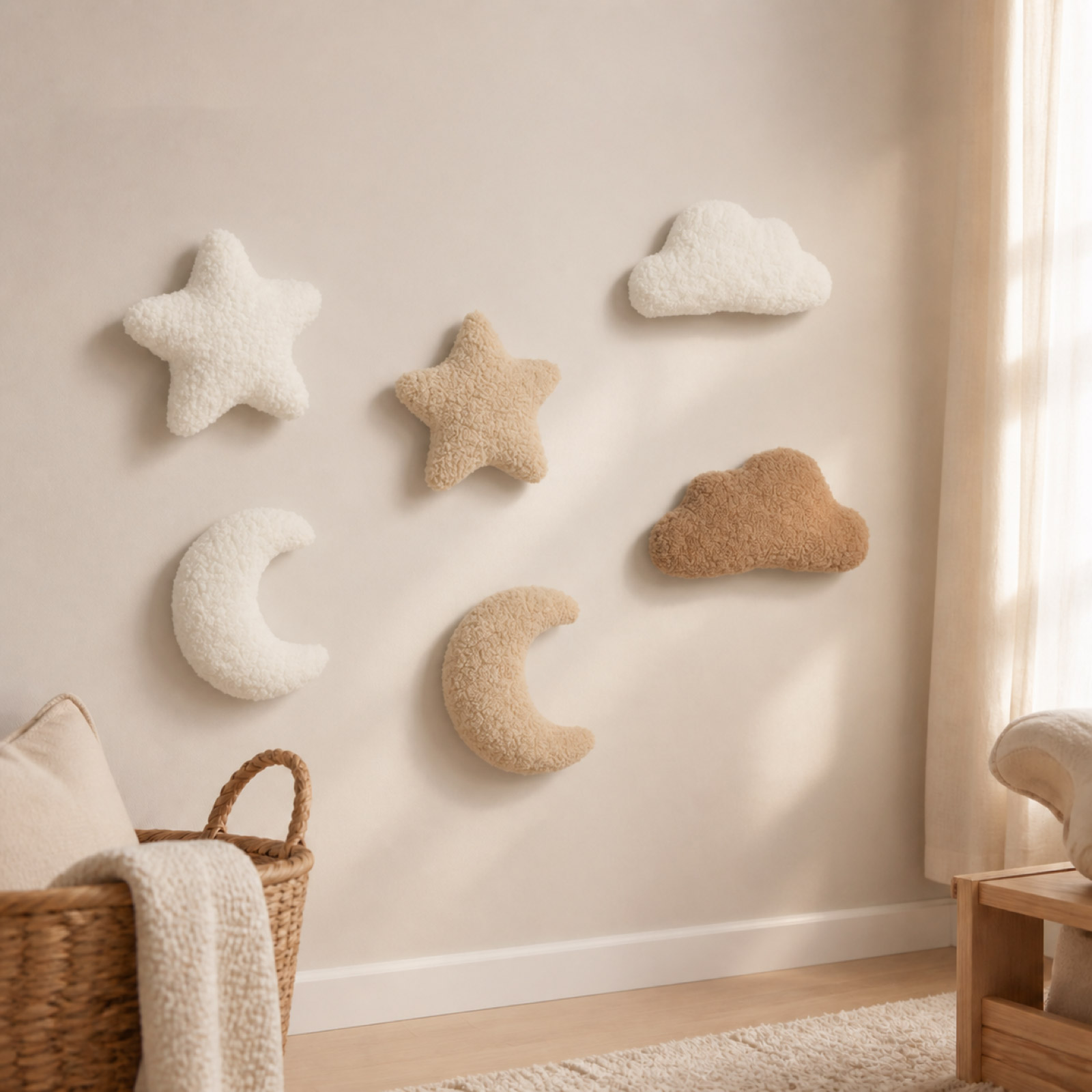 3D Plush Nursery Wall Decor Se - Baby Nursery Accent Wall recension och pris