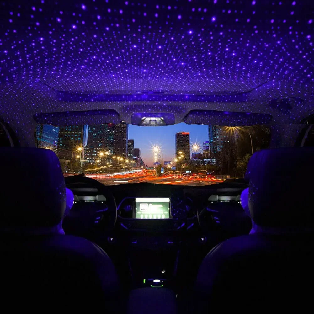 QXNY 1pcs Mini LED Car Roof St - Night Light Projector Stars recension och pris