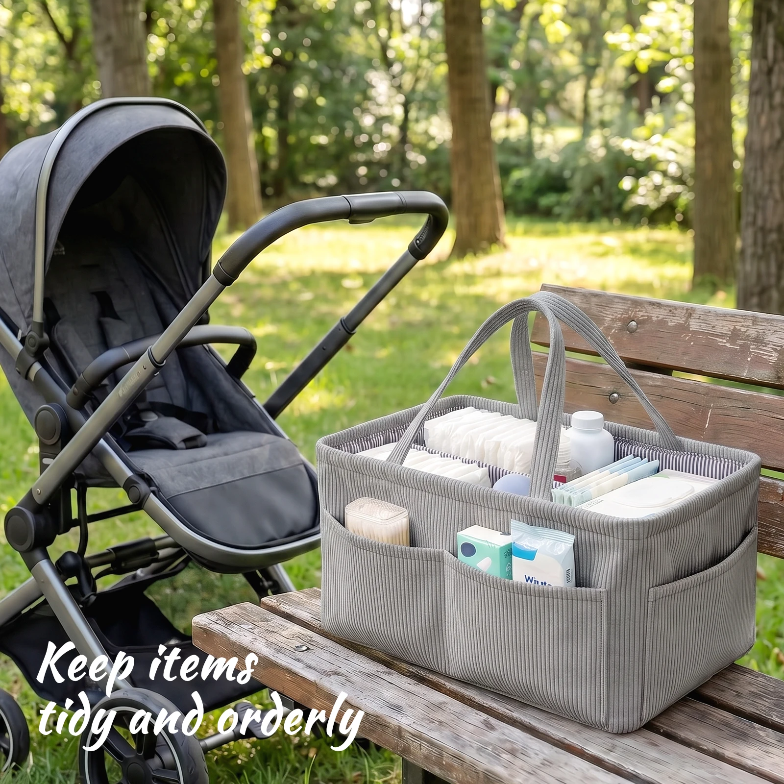 Baby Nappy Caddy Organizer Fol - Baby Nursery Organizer recension och pris