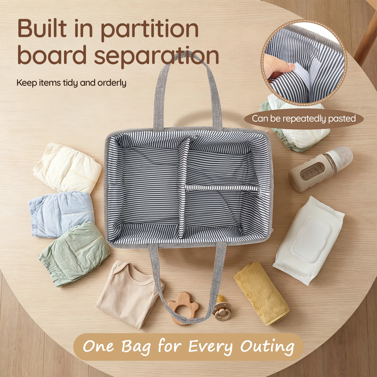 Baby Nappy Caddy Organizer Fol - Baby Nursery Organizer recension och pris