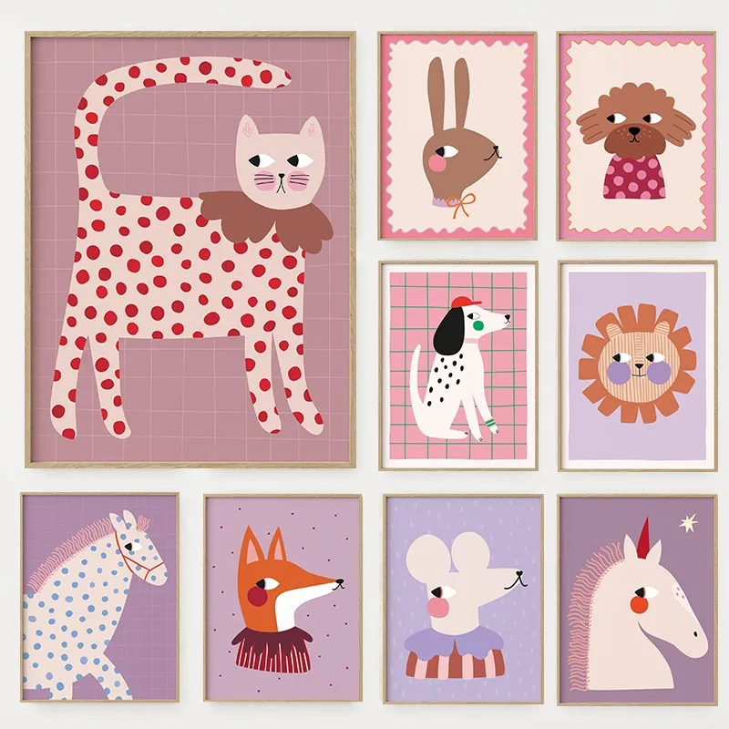 Cartoon Cute Animals Illustrat - Baby Nursery Pictures recension och pris