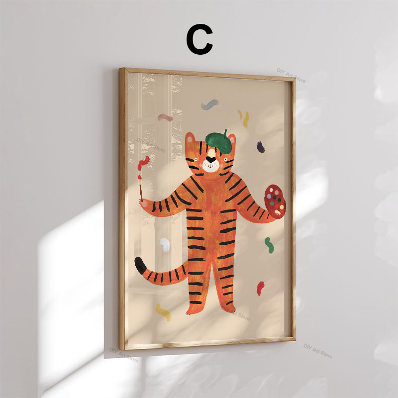 Funny Cartoon Animal Nursery W - Baby Nursery Pictures recension och pris
