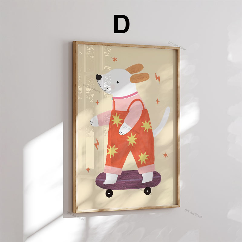 Funny Cartoon Animal Nursery W - Baby Nursery Pictures recension och pris