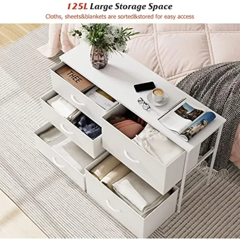White Dresser for Bedroom with - Baby Nursery Chest Of Drawers recension och pris