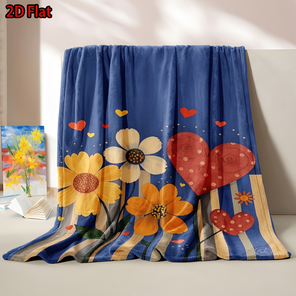 Boho Floral Heart Pattern Thro - Baby Nursery Accent Wall recension och pris