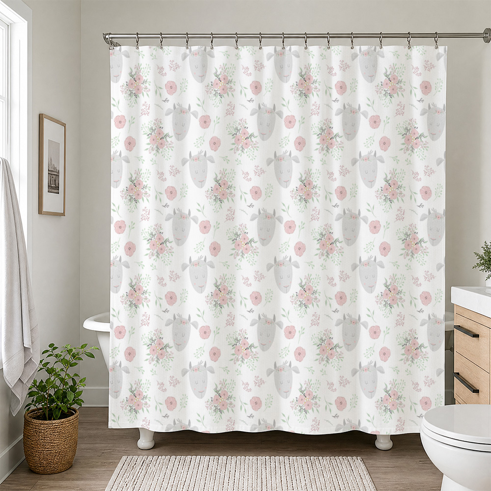 Cute Floral Baby Shower Curtai - Baby Nursery Accent Wall recension och pris