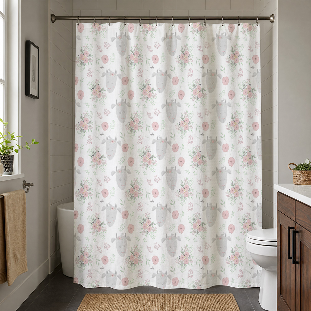 Cute Floral Baby Shower Curtai - Baby Nursery Accent Wall recension och pris