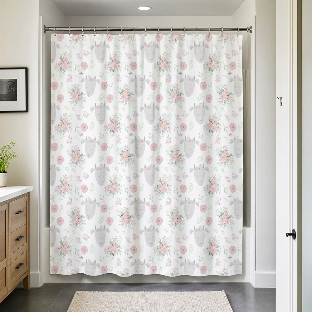 Cute Floral Baby Shower Curtai - Baby Nursery Accent Wall recension och pris