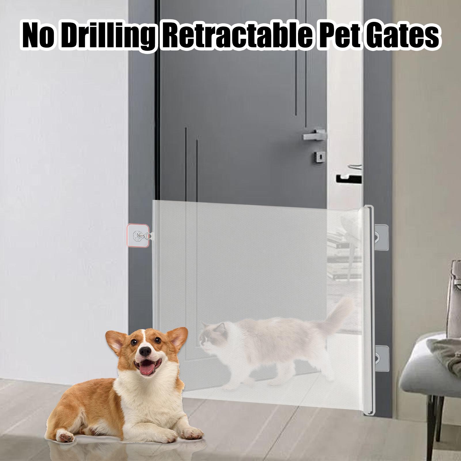 Dog Gate Indoor Puppy Gate Ret - Baby Gate Extra Wide recension och pris