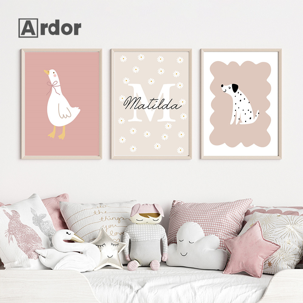 Personalized Name Wildflower N - Baby Nursery Vase recension och pris