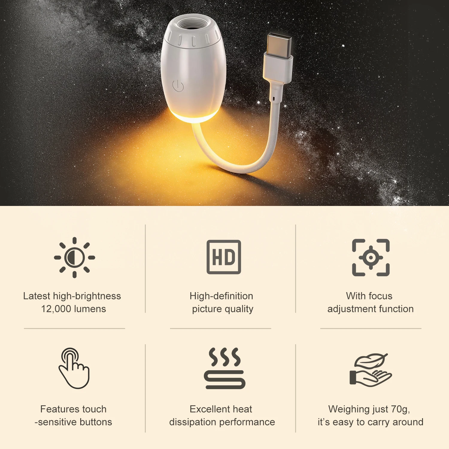 Mini Galaxy Star Projector Nig - Night Light Projector Stars recension och pris