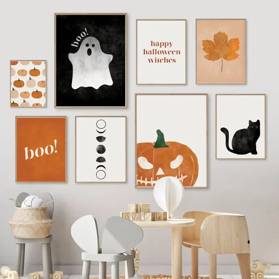 Cat Halloween Soul Pumpkin Wal - Baby Nursery Pictures recension och pris