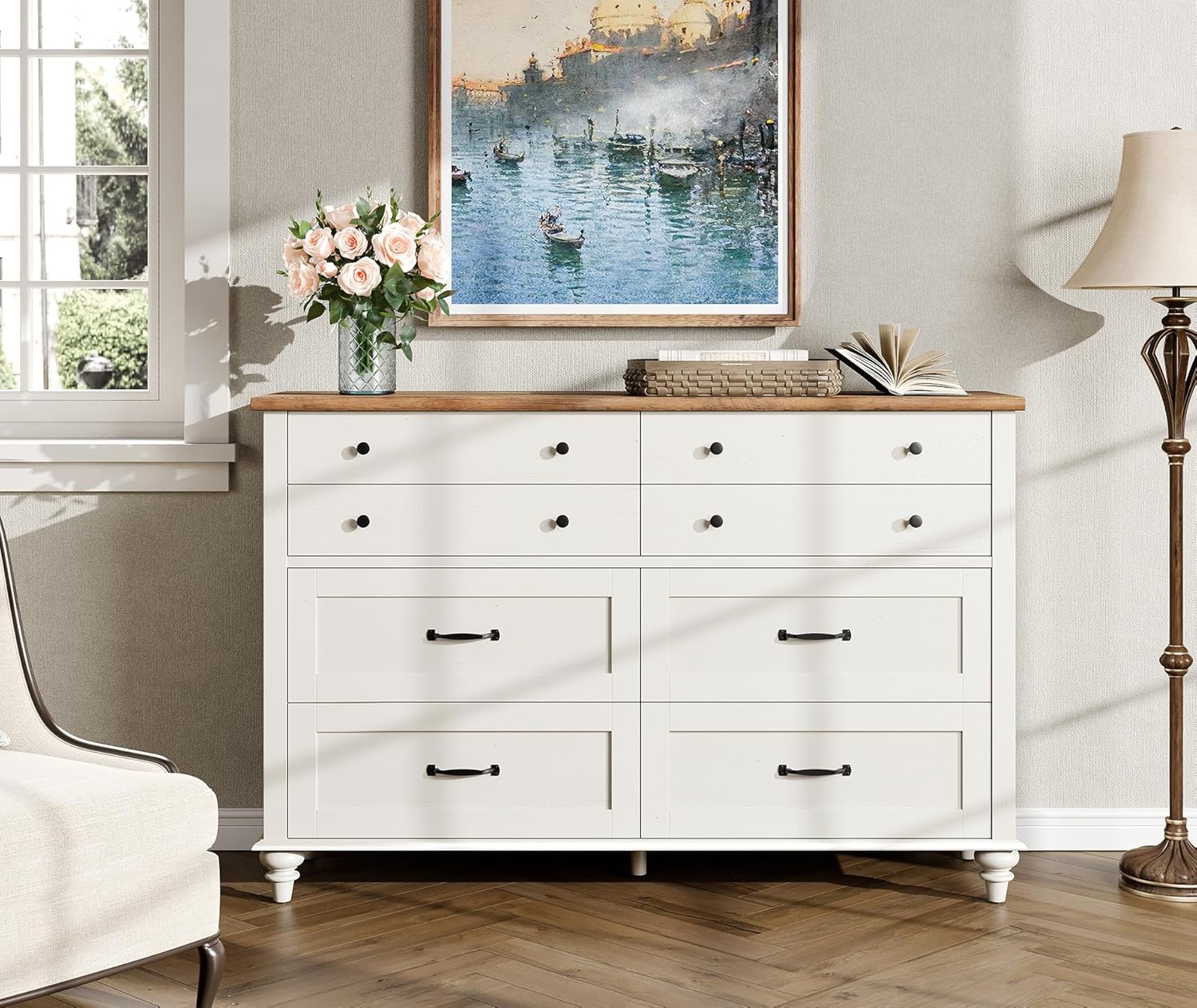 Modern  Kids Dresser with 7 Dr - Baby Nursery Chest Of Drawers recension och pris