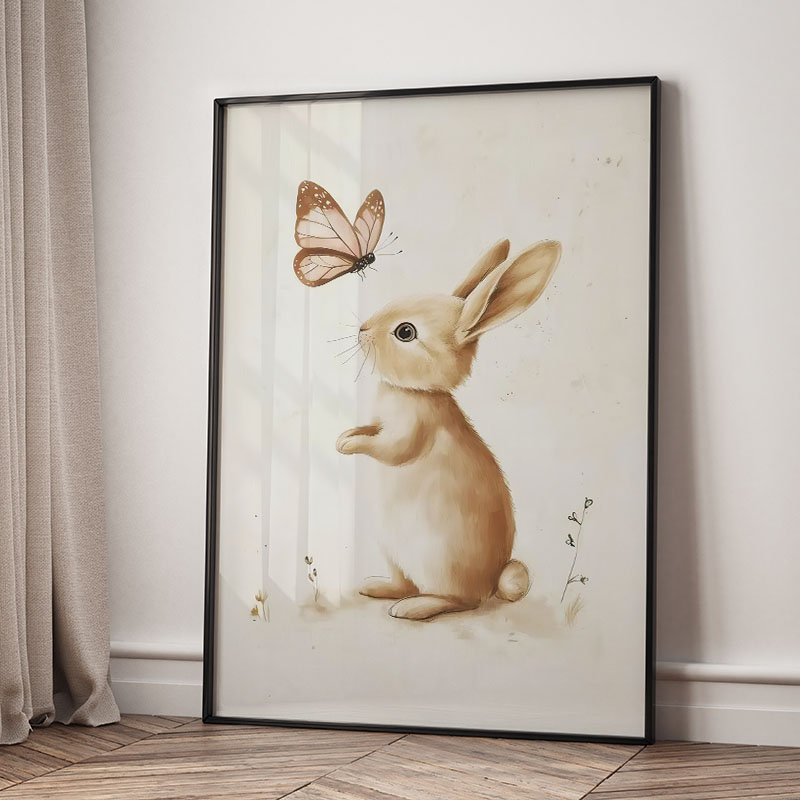 Bear Rabbit Fox Deer Squirrel  - Baby Nursery Pictures recension och pris