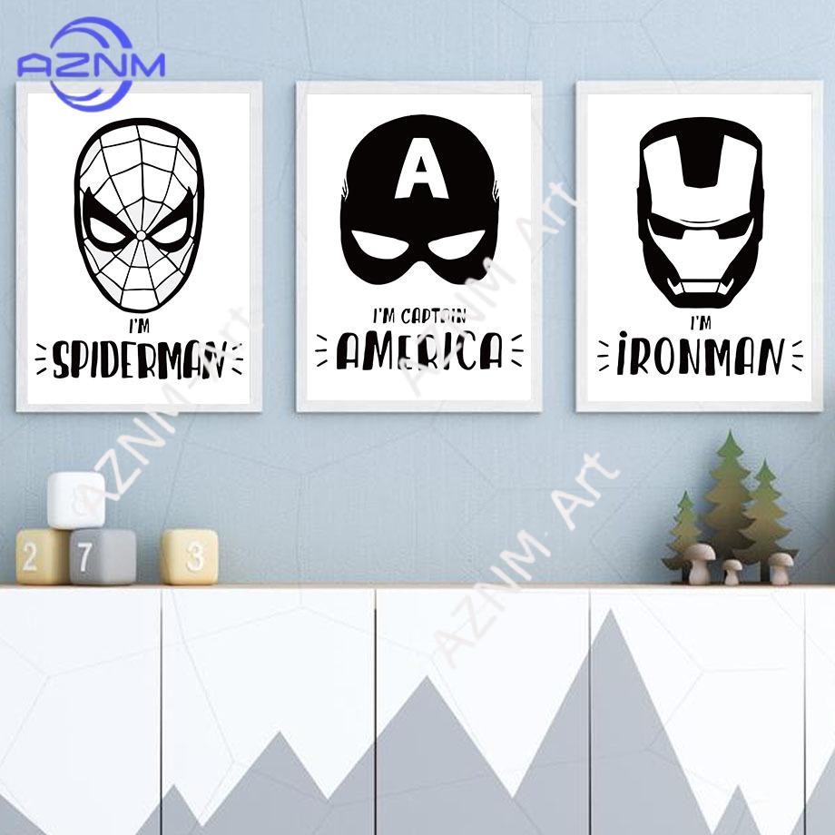 Wall Art Canvas Painting Bat C - Baby Nursery Pictures recension och pris