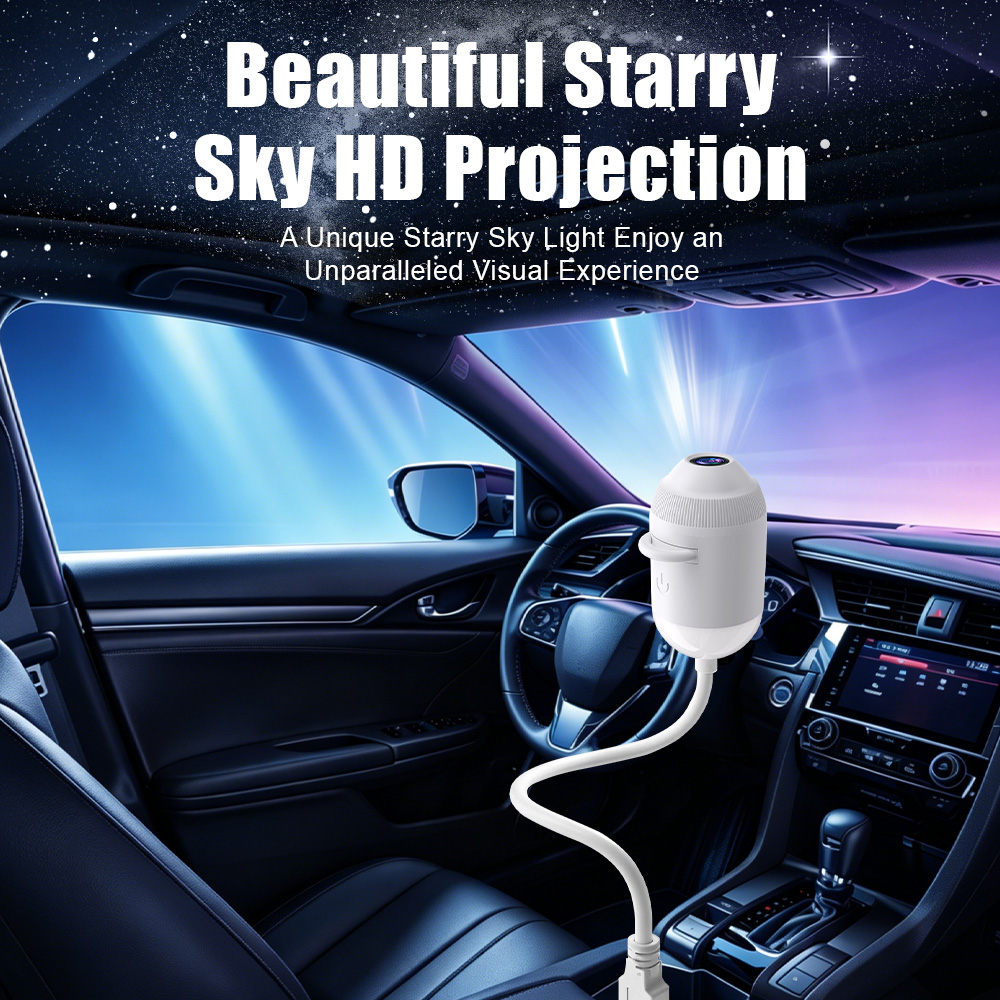 Car USB Star Projector Light 3 - Night Light Projector Stars recension och pris