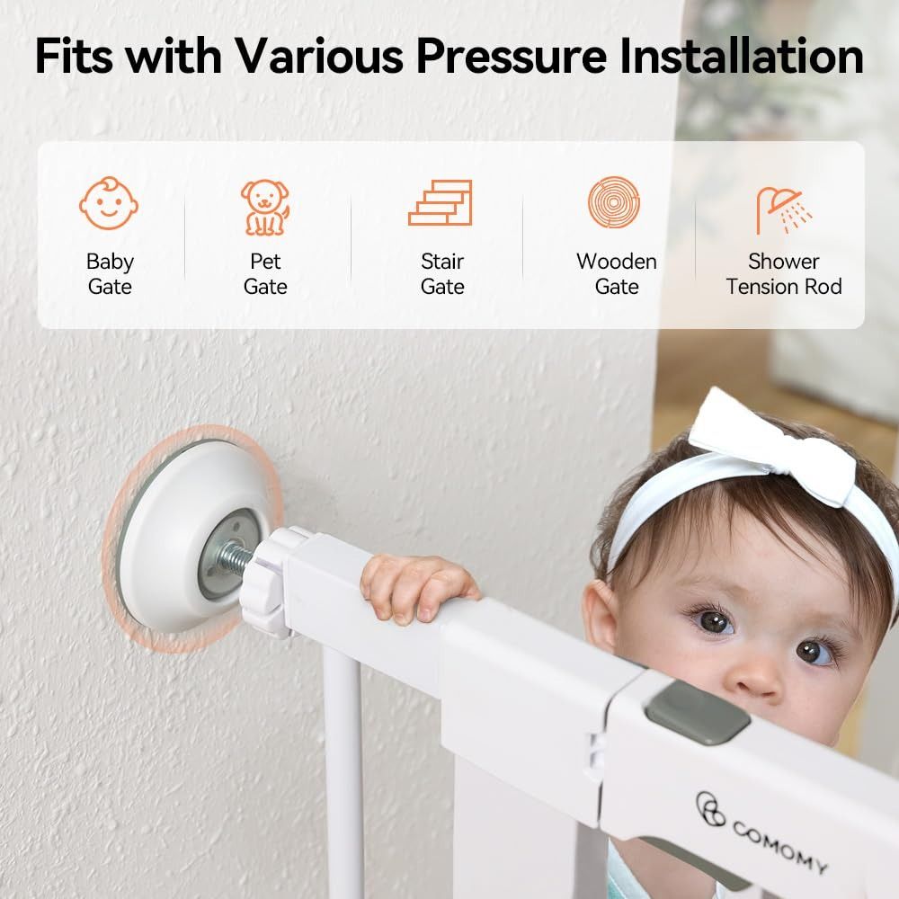 Hot Pressure Mounted Baby Gate - Baby Gate Extra Wide recension och pris