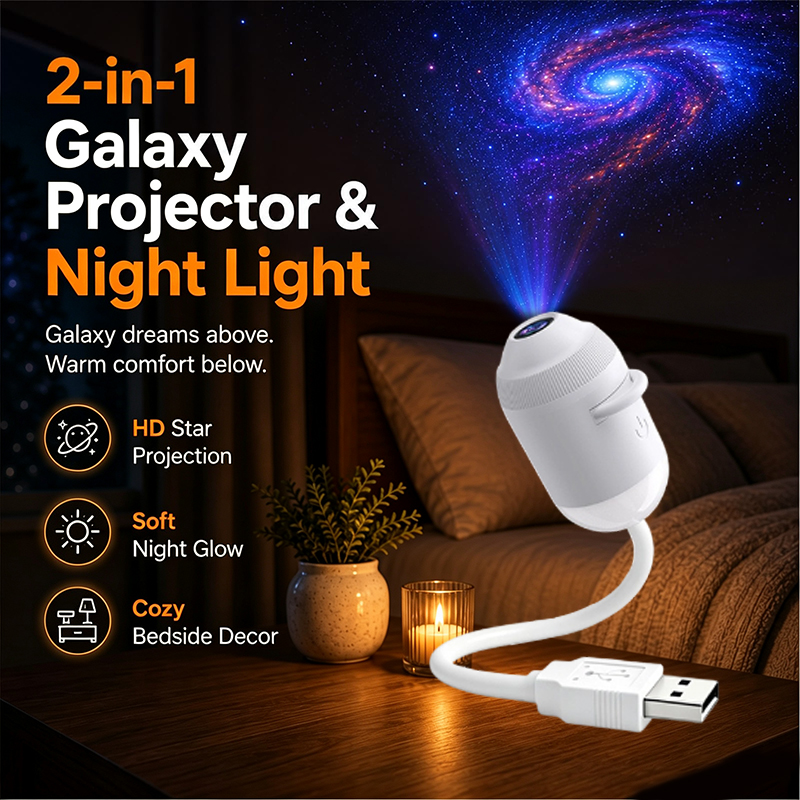 Dynamic Night Light Projector  - Night Light Projector Stars recension och pris